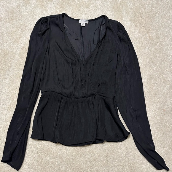 Black Silky Blouse Never Worn - Picture 2 of 5